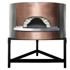 Cuptor pizza pe lemne, capacitate vatra 1,45 m, fatada cupru