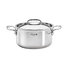 Cratita inox cu capac "Affinity", 24 cm/5,4 l - de Buyer