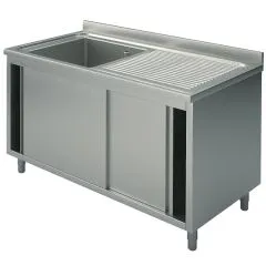 Spalator tip dulap cu cuva dreapta si usi glisante, 1200x700 mm