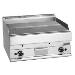Grill pe gaz cu placa neteda, de banc, 695x520 mm