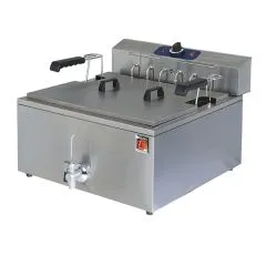 Friteuza electrica pentru patiserie, robinet de golire, de banc, 25 litri