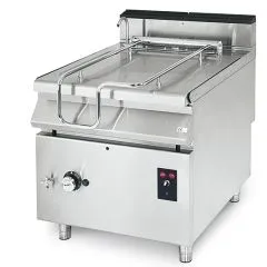 Tigaie basculanta pe gaz, 50 lt, bazin actionat electric