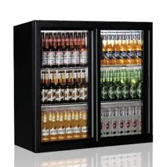 Frigider bar, 2 usi de sticla, 201 litri