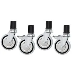 Set 4 roti otel cromat
