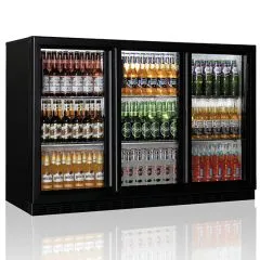 Frigider bar, 3 usi de sticla glisante, 320 litri
