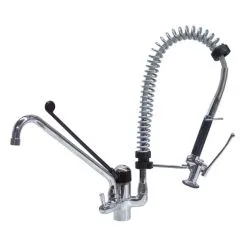 Baterie de pre-clatire cu robinet monobloc si 1 levier actionare la cot