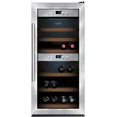 Vitrina de vinuri refrigerata, 2 zone de temperatura, 24 sticle