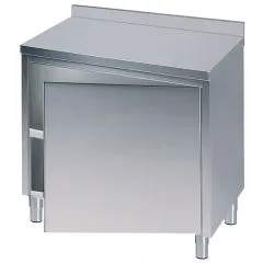 Masa tip dulap, cu rebord, 1 usa batanta, 600x600 mm