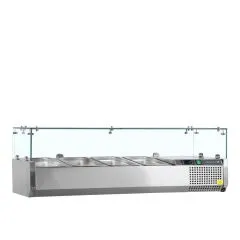 VITRINA INGREDIENTE CU CAPAC GN1/4 DIM.1200*335*225MM
