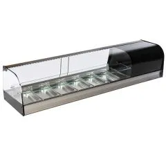 Vitrina rece tapas, 2 niveluri, 6xGN1/3
