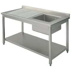 Spalator cu 1 cuva, 1400x600 mm, picurator stanga
