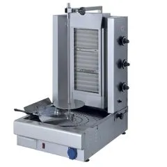 Gratar pe gaz pentru kebab, 3 zone de incalzire, motor inferior, 30 kg