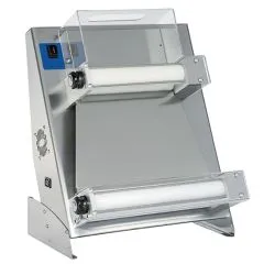 Formator aluat pizza, 2 role paralele pentru pizza cu diametrul 260-450 mm