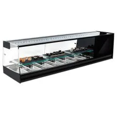 Vitrina sushi cu racitor, polita intermediara, 6xGN1/3