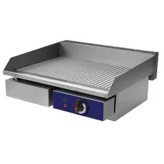 Grill electric cu placa nervurata, de banc, 540x400 mm