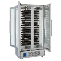 Vitrina de vinuri refrigerata, 4 usi vitrate, 120 sticle