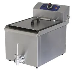 Friteuza electrica,robinet de golire, de banc, capacitate ulei 10 litri