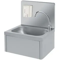 Lavoar de perete pentru spalarea mainilor, cu modul pentru sapun