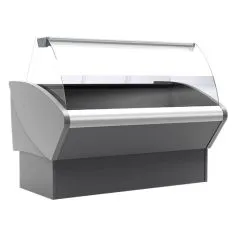 Vitrina refrigerata expunere, geam curbat