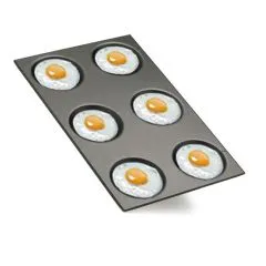 Tava GN 1/1 acoperita antiaderent pentru oua prajite, omlete si crêpe ø 12,5 cm