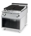 Grill pe gaz cu roca vulcanica