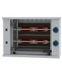 Grill pe gaz pentru pui, 2 tepuse pentru 6 pui