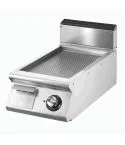 Grill electric cu placa striata cromata, de banc, 335x530 mm