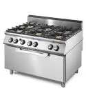 Masina de gatit, 6 arzatoare, cuptor static maxi pe gaz