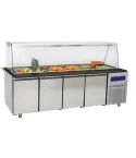 Modul refrigerat pentru preparare, 4 usi, 6xGN1/1