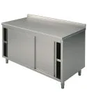 Masa tip dulap cu usi glisante, cu rebord, 1400x700 mm
