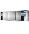 Dulap de perete cu scurgator de vase, usi glisante, 1400x400 mm
