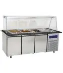 Modul cald pentru preparare, 3 usi, 4xGN1/1