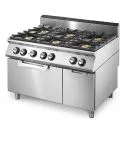Masina de gatit pe gaz, 6 arzatoare, cuptor static electric