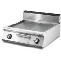 Gratar electric cu placa striata cromata, de banc, 670x530 mm