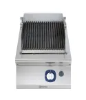Grill cu roca vulcanica Electrolux Professional, alimentare gaz, de banc, jumatate de modul