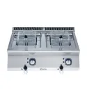 Friteuza electrica  Electrolux Professional, 7+7 litri, de banc, cu 2 cuve in forma de „V” (elementi de incalzire externi) si 2 cosuri