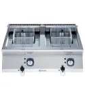 Friteuza electrica  Electrolux Professional 12+12 litri, cu 2 cuve si 2 cosuri, elementi de incalzire interni