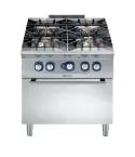 Masina de gatit cu 4 arzatoare (1x10 kW, 3x6 kW) Electrolux Professional, alimentare gaz, si cuptor alimentare pe gaz (8,5 kW)