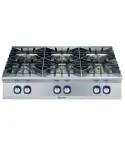 Masina de gatit cu 6 arzatoare (2x10 kW, 4x6 kW) Electrolux Professional, alimentare gaz, de banc