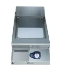 Gratar de banc Electrolux Professional cu placa neteda inclinata cromata, alimentare gaz, jumatate de modul, control prin termostat