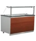 Modul bain-marie, geam frontal vertical, 4xGN1/1