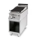 Grill pe gaz cu roca vulcanica, 376x700 mm