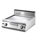 Gratar pe gaz cu placa neteda cromata, de banc, , 670x530 mm
