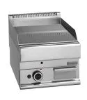 Grill pe gaz cu placa neteda cromata, de banc, 395x520 mm