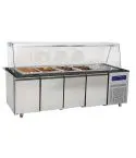 Modul cald pentru preparare, 4 usi, 4xGN1/1