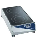 Plita cu inductie Electrolux Professional, alimentare de la priza. 2 zone, model din fata spre spate