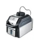 Electrolux Professional - Panini grill SpeeDelight cu placa de contact manuală, nervurata,  reglabilă de sus, gri închis, alimentare 230V