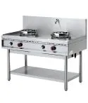 Masina de gatit pentru wok, raft, 2 arzatoare, 1 robinet apa
