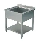 Spalator 1 cuva, cu polita, 600x700 mm