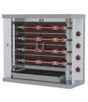 Grill electric pentru pui, 4 tepuse pentru 20 pui